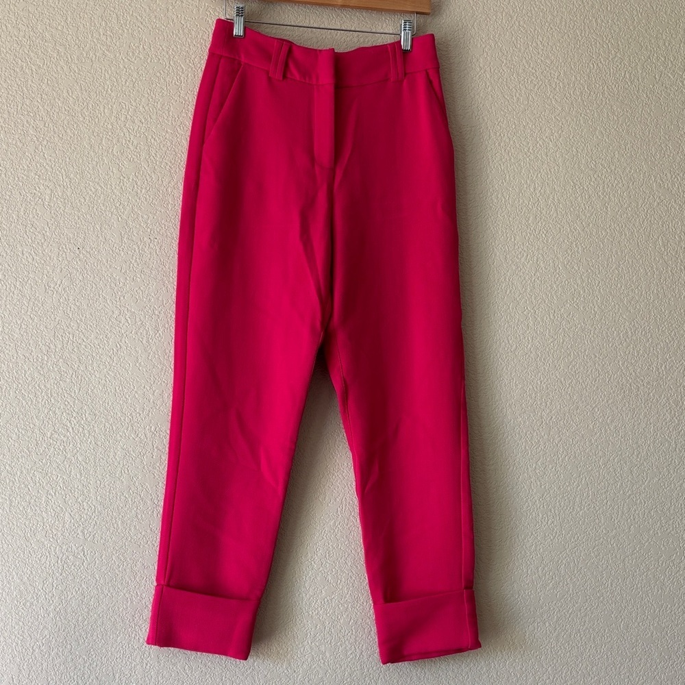 Atelier Reve Vibrant Pink High-Waisted Pants